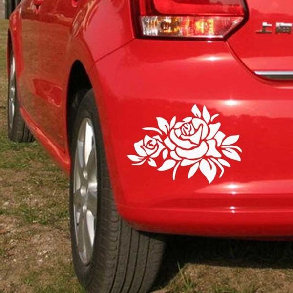 

1pcs reflective car stickers flowers scratched front and rear bumper decals