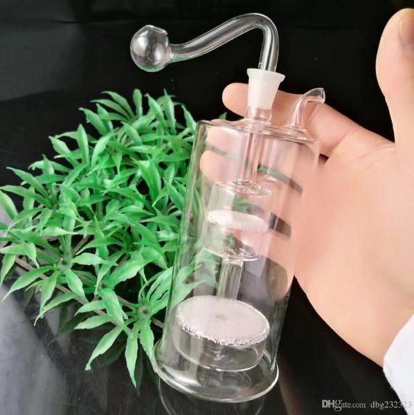 Accessori per bong di spaghetti, tubi dell'acqua di vetro tubo di fumo di percolatori bong di vetro per le tubature del bruciatore per olio per le piattaforme fumo con contagocce