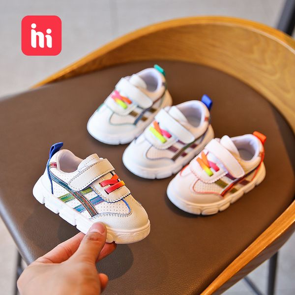 

baby shoes soft bottom cute leisure 1-3-year-old spring breathable boys and girls sports white shoes toddler