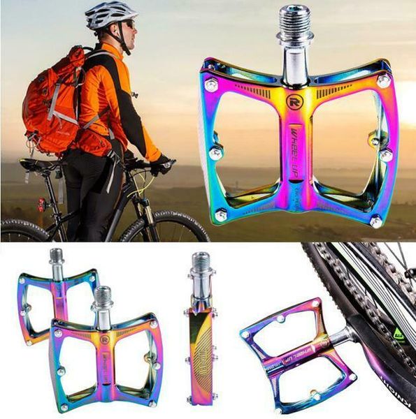 

горный велосипед педали платформа алюминиевый сплав mtb,дорожный велосипед сверхлегкий педали, Blue