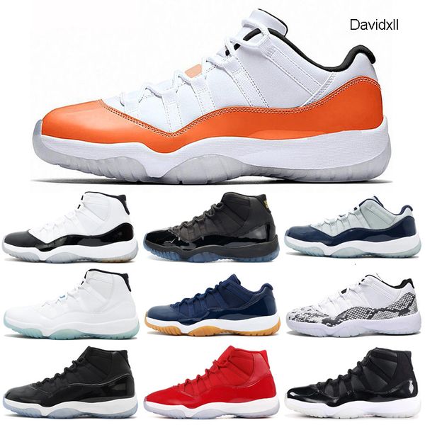 

wholesale 11 11s basketball shoes concord snakeskin cap and gown gamma blue orange trance women mens trainer sports sneakers 5.5-13