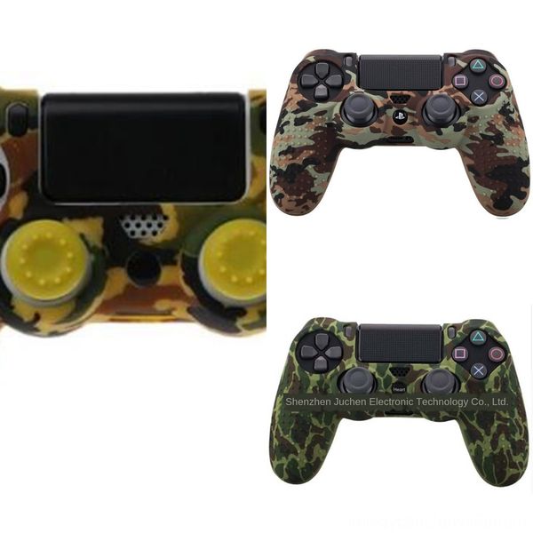 

vqts2 more colour camouflage 4 case camo silica shell protective skin case for sony dualshock slim ps4 ds4 pro silicone controller