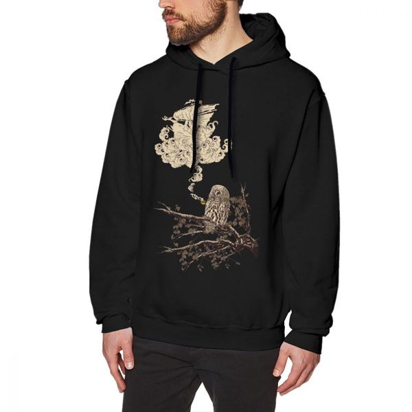 

gandalf hoodie it s a ship hoodies male long pullover hoodie cotton large streetwear autumn blue stylish hoodies, Black