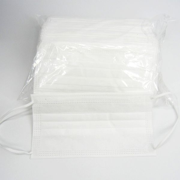 

in stock disposable anti-dust mask breathable mask household protective 3 layer comfortable mask anti-dust elastic ear-loops white