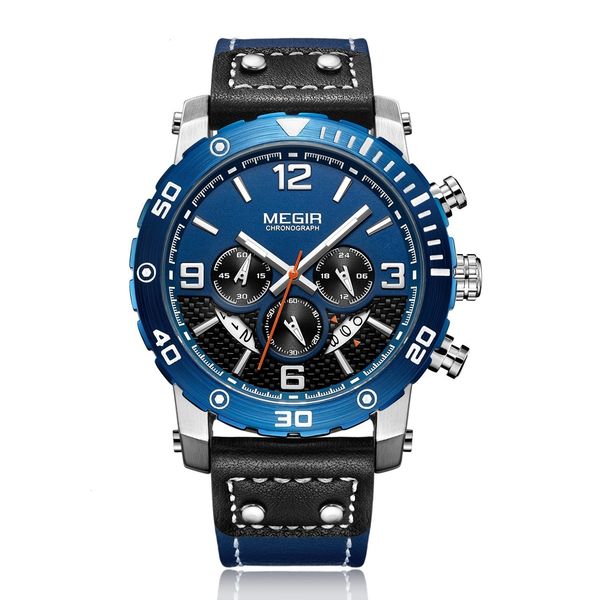 

new man wrist watch waterproof quartz six needle motion leisure time belt surface mens fashion sport casual automatic watches wristwatches, Slivery;brown