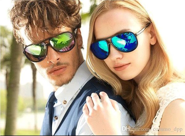 

мужская мода anti-uv солнцезащитные очки лето стиль солнцезащитные очки марка дизайнер пары солнцезащитные очки урожай мужчин женщин солнцез, White;black