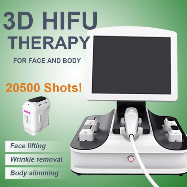 

original 3d hifu body slimming machine portable ultrasound machine facial tightening anti aging 8 hifu cartridge