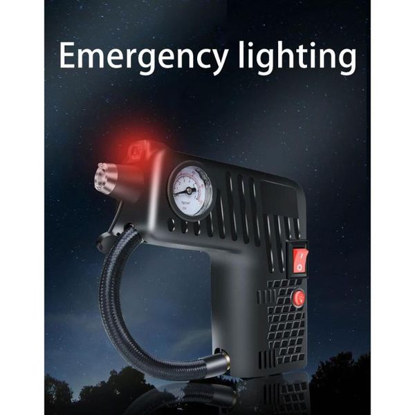 

tire inflator dc 12v portable electric air compressor pump car air pump emergency tool inflatable pump#