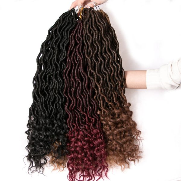 

new hair extensions bending braids synthetic hair extensions 24 pcs 18 inches 5 colors mixed color ing, Black