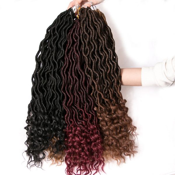 

new hair extensions bending braids synthetic hair extensions 24 pcs 18 inches 5 colors mixed color ing, Black