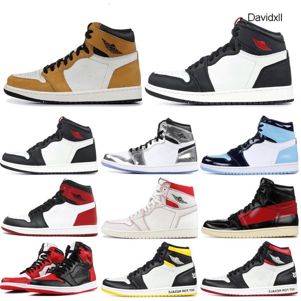 

новые 1 1s баскетбол обувь мужчины sneaker ying yang пакет unc phantom pine green couture тень бред черный toe banned открытом воздухе спорт