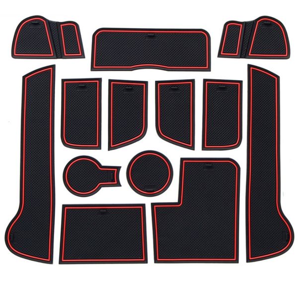 

for kia sportage r 2011 2012 2013 2014 2015 gate slot pad door groove mat anti-slip cup pad cover interior decoration accessory