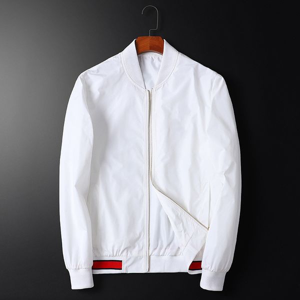 

2019 brand designer jacket windbreaker long-sleeved men's jacket hoodie clothing zipper with animal letter pattern embroidery clothe, Black;brown