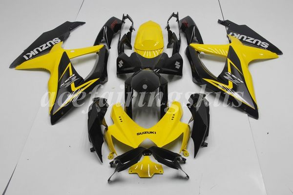 

4gifts injection mold new abs motorcycle fairings set fit for suzuki gsx-r600 gsx-r750 600 750 k8 2008 2009 2010 08 09 10 yellow