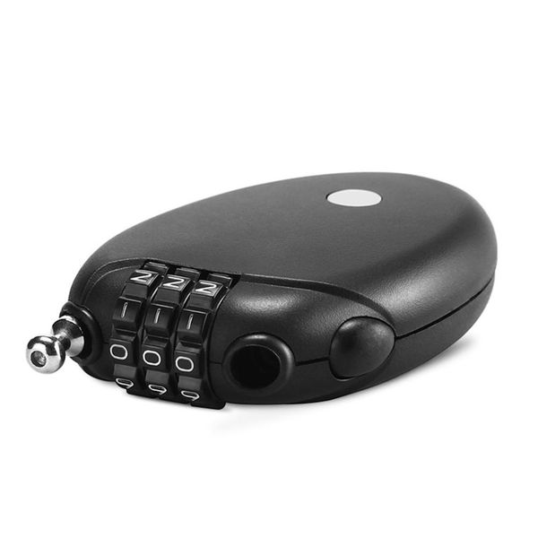 

multi function mini cable bicycle lock 3 digit password code anti theft retractable wire line bike lock for cycling