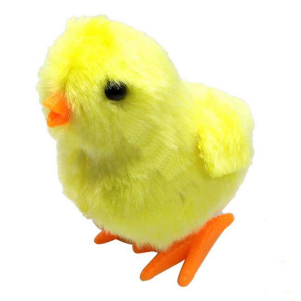 

diy soft kids easter toy lovely small random color plush gift wind up chicken