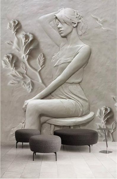 

phone 3d wallpaper 3d embossed rose beauty indoor porch background wall decoration mural wallpaper