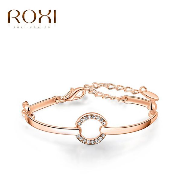 

roxi fashion new women bracelets,gold color ,austrian crystal,daywedding/birthday/chrismas gifts,party bracelets, Golden;silver