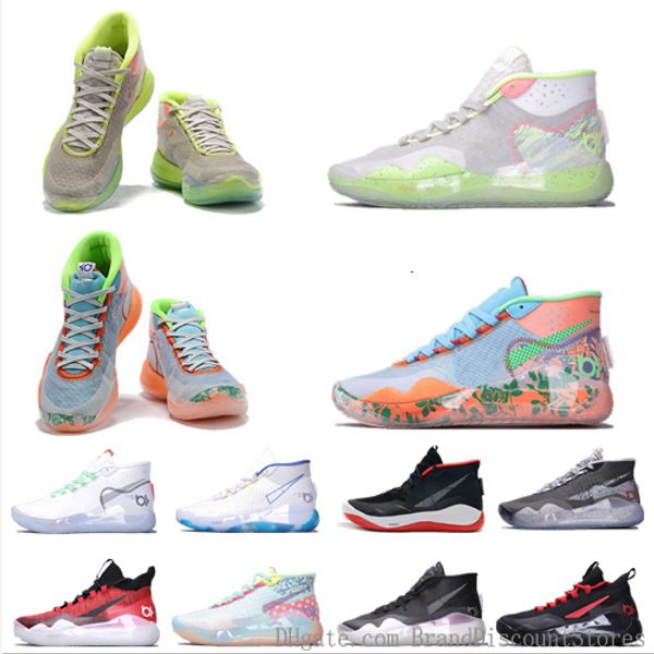 

2019 new kevin durant 12 basketball shoes mens durant 12 gold/championship mvp finals sports shoes training sneakers running shoes size 7-12