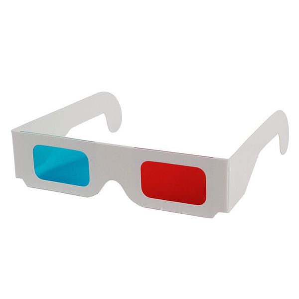 

universal paper anaglyph 3d glasses paper 3d glasses view anaglyph red cyan red blue 3d glass for movie ef