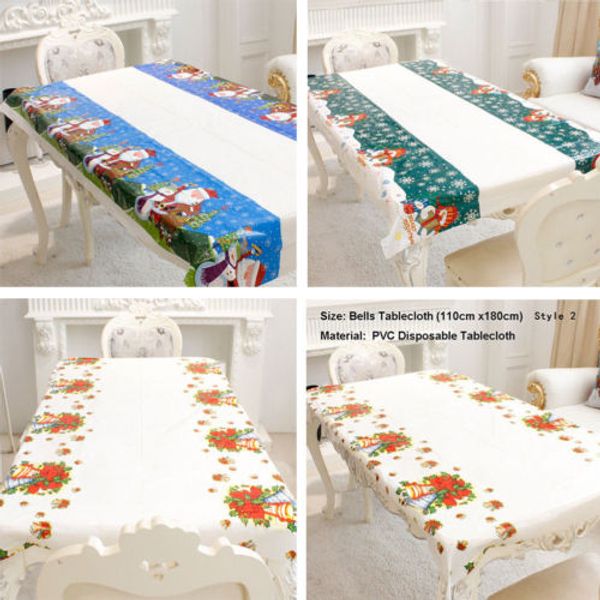 

christmas tablecloth xmas table decoration cover holiday home decor 110x180cm