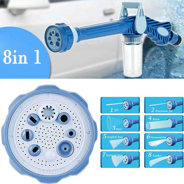 

high pressure 8 nozzle ez jet water soap cannon dispenser pump spray gun power blaster 8in1 spray gun garden hose lawn car wash