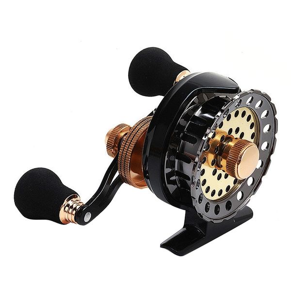 

aluminum alloy spool 6+1bb hand raft reel ice fishing reel aluminum alloy spool,right hand