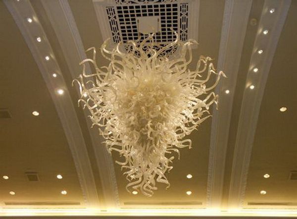 

elegant design chihuly style big blown glass chandelier european luxury living room crystal pendant