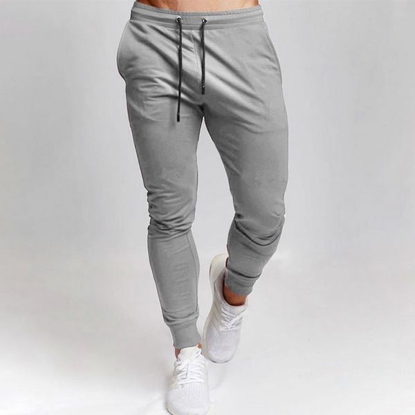

new autumn winter brand joggers men gyms sweatpants men's joggers trousers sporting clothing the bodybuilding pants, Black