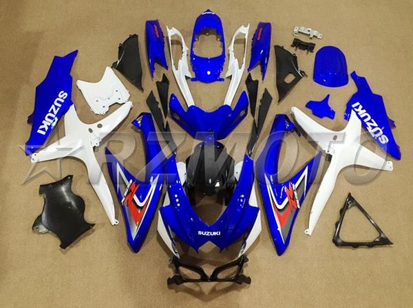 

injection mold new abs motorcycle fairings set fit for suzuki gsx-r600 gsx-r750 600 750 k8 2008 2009 2010 08 09 10 royal blue