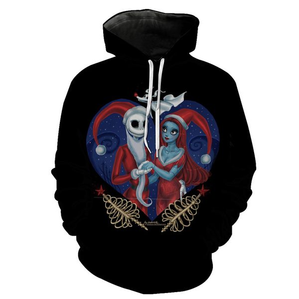 

New Autumn and Winter Mens 2019 Luxury Designer Clothes 3D Digital Printing Casual Fashion Hipster Men Designer Hoodies Black