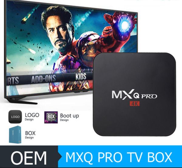 

горячее 4k s905w mxq pro android tv box android 7.1 (1gb 8gb) eu рука