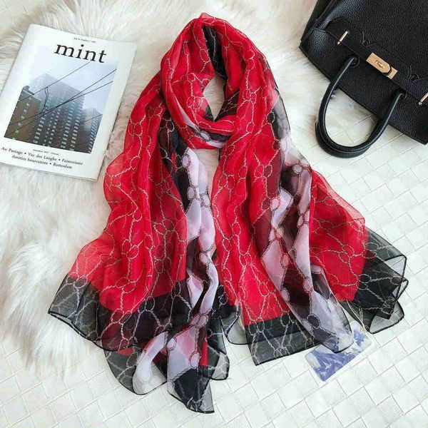 

2016 summer beach long shawl fahion skull print chiffon silk scarf mulim hijab for man women soft thin 180-70cm, Blue;gray