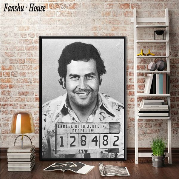

posters and prints pablo escobar character legend poster decorative canvas painting wall art picture for living room home decor