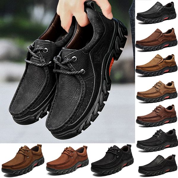 

cungelmen comfortable sneakers waterproof shoes hiking shoes leather sneakers man hiking boots anti-skid outdoor sports