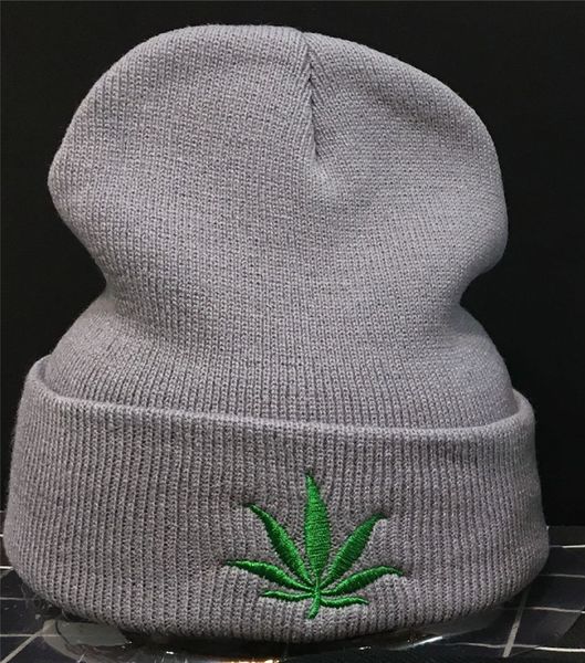 

мужская и женская мода кленовый лист теплой шерсти шляпу осенью и зимой, Blue;gray