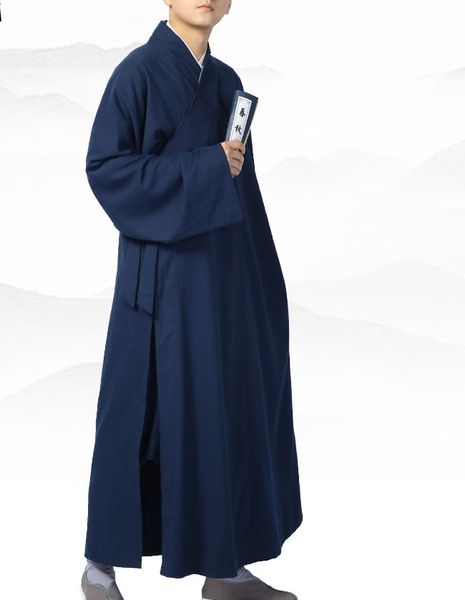 

6color red/blue/green/gray buddhist shaolin monks uniforms robe lay meditation suits zen clothing summer&spring