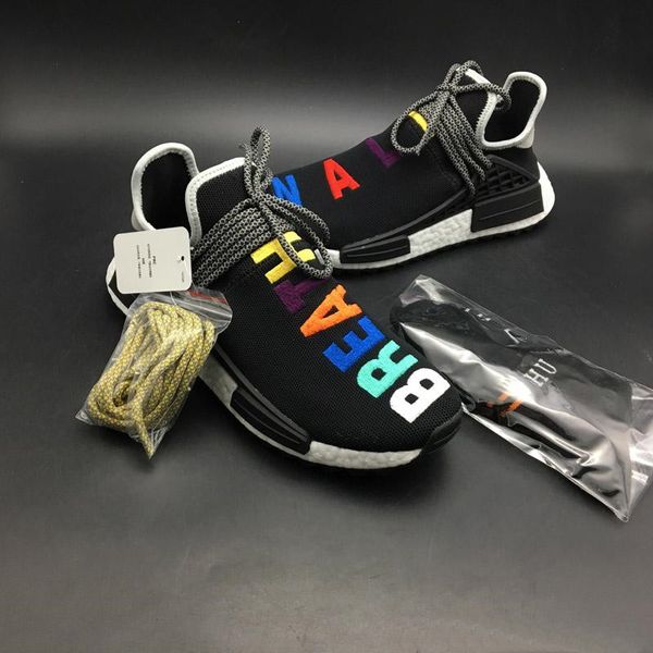 

2020 new human race hu black breathe walk moon designer running shoes fashion designer trainer sport sneaker