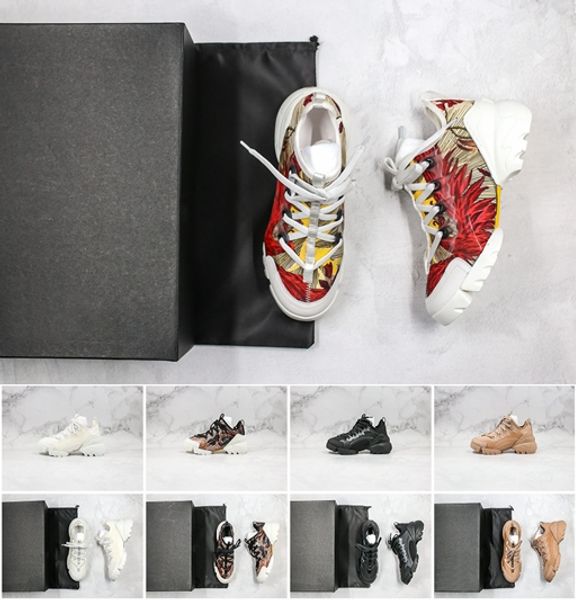

women d-connect 19ss rubber casual shoes luxury femmes b23 sneakers breathable platform b22 chaussures fashion neoprene grosgrain ribbon, Black