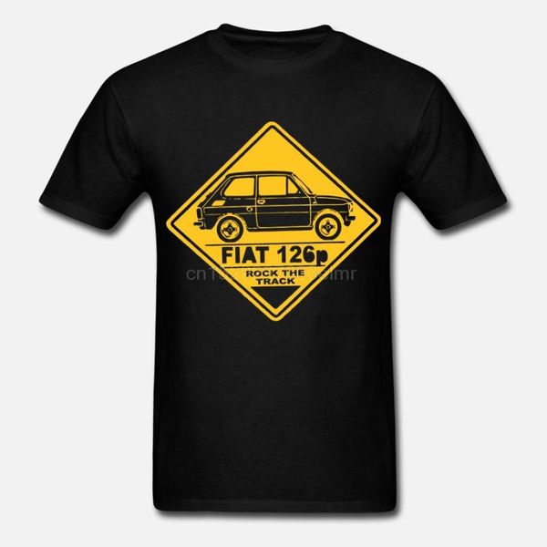 

t shirt t-shirt fiat 126p centoventisei maluch polish italian car, White;black
