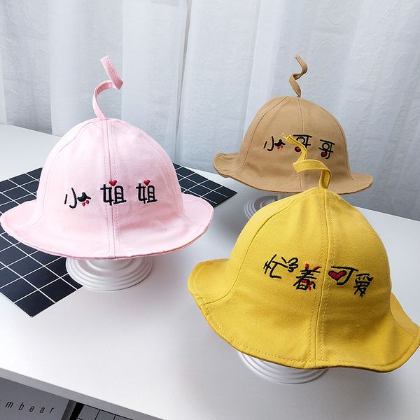 

spring new baby hat 2 boy cute fisherman hat korean version casual girl bonnet 1-3 year old fashion, Blue;gray