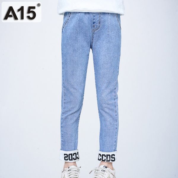 Kinder Jeans Hosen mit Streifen auf den Seiten Kinder Jeans Hosen mit Streifen auf den Seiten