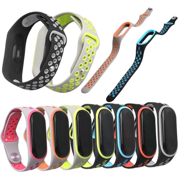 Für Xiaomi Mi Band 4 3 Strap Silikon Handgelenk Gurt Für Xiaomi MiBand 4 3 Zubehör Armband Ersatz Dual Farbe strap