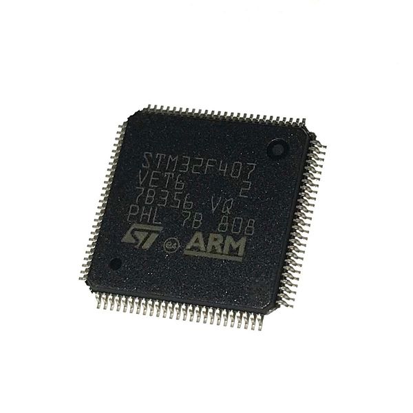 Freeshipping STM32F407 LQFP100 MCU 32-bit STM32F ARM Cortex M4F RISC 512KB Flash 2.5 V / 3.3 V 100-Pin LQFP STM32F407VET6