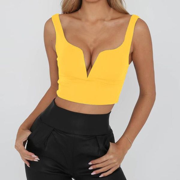 

лето сексуальный растениеводство топы женщины дамы 2020 танк croptop женская одежда бюстье обрезанные топ для женщин женщины женщина одежда, White