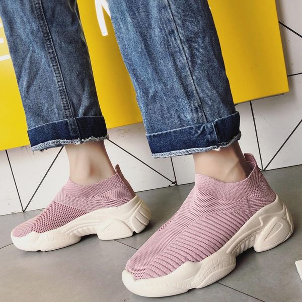 

perimedes women's walking shoes platform-bottom mesh cushion breathable sports walking shoes women sneakers#g50