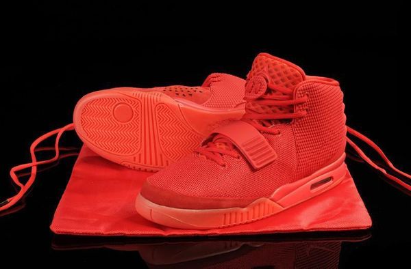 

with box) famous brand fashion kanye west ii 2 men's basketball shoes s outdoor sport footwear sneakers casual comfortable