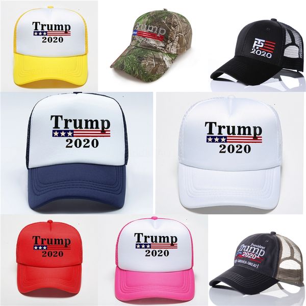 

100 1pcs donald trump 2020 baseball cap embroidery keep america great hat republican president trump caps r353 #852, Blue;gray