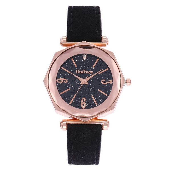 

fashion gogoey brand rose gold leather watches women ladies dress quartz wristwatch go4418, Slivery;brown