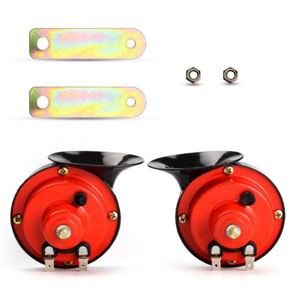 

12v snail electric horn high and low double sound 60b whistle car horn speaker modified motorcycle waterproof